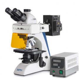 Microscop trinocular cu fluorescenta, KERN, OBN 147